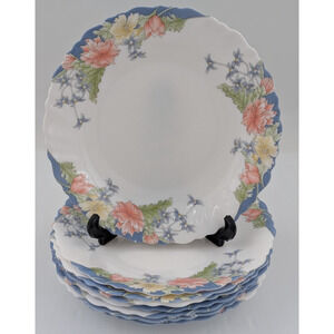Arcopal Florine Salad Plate Set of 8 Plates 7 1/4" France